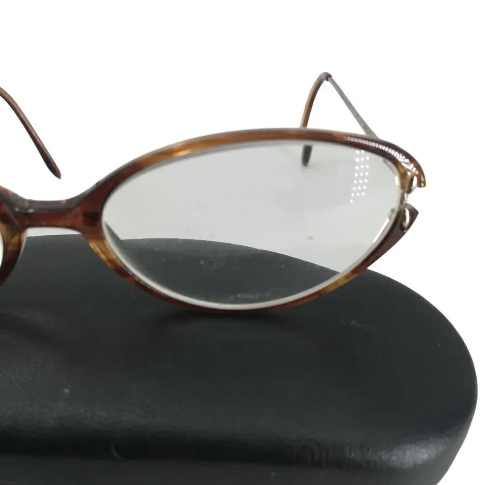 Silver Dollar Nora Eyeglasses Glasses Tortoise Brown Plastic Frames Vintage 135